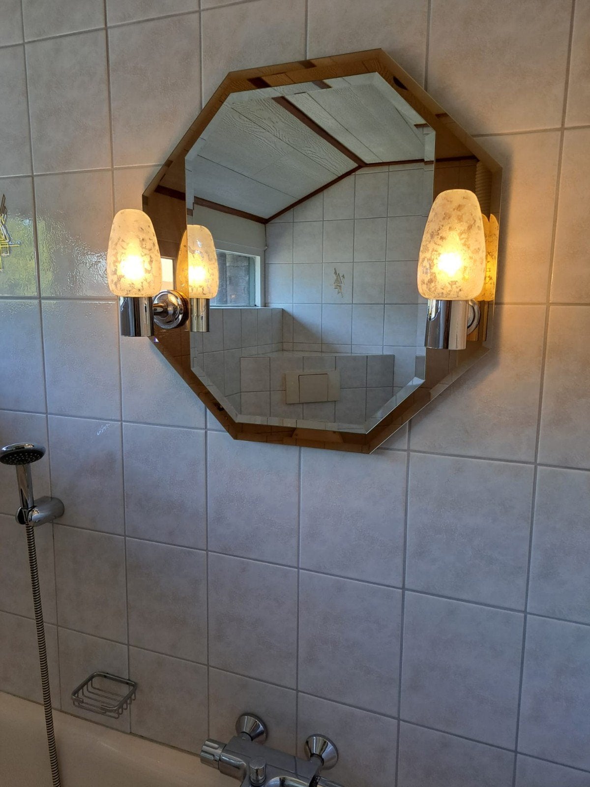 badkamer spiegel met verlichting, Ophalen, Rechthoekig, Minder dan 100 cm