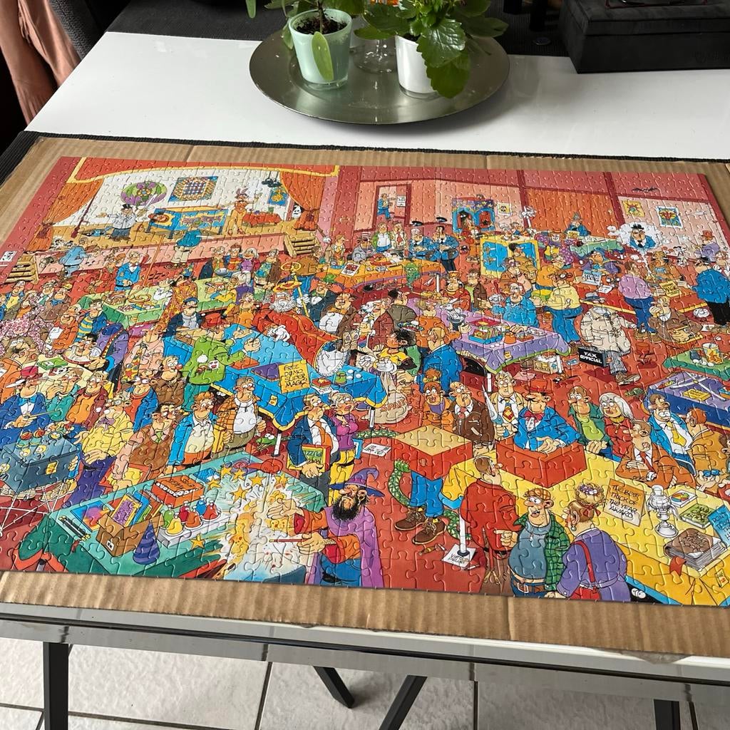 Jan van Haasteren De Goochelaars 1000+ stukjes/ruilen, Ophalen, 500 t/m 1500 stukjes, Zo goed als nieuw, Legpuzzel