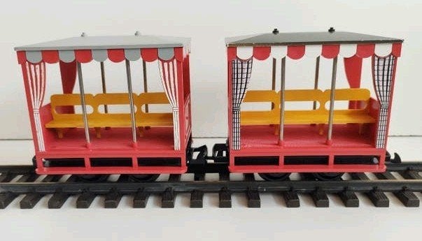 Twee panoramawagens voor op de LGB spoorbaan, Ophalen of Verzenden, Gebruikt, Wagon, LGB