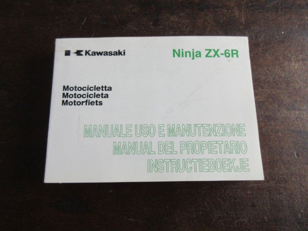 Kawasaki ZX-6R Ninja instructieboek owner's manual, Motoren, Ophalen of Verzenden, Kawasaki