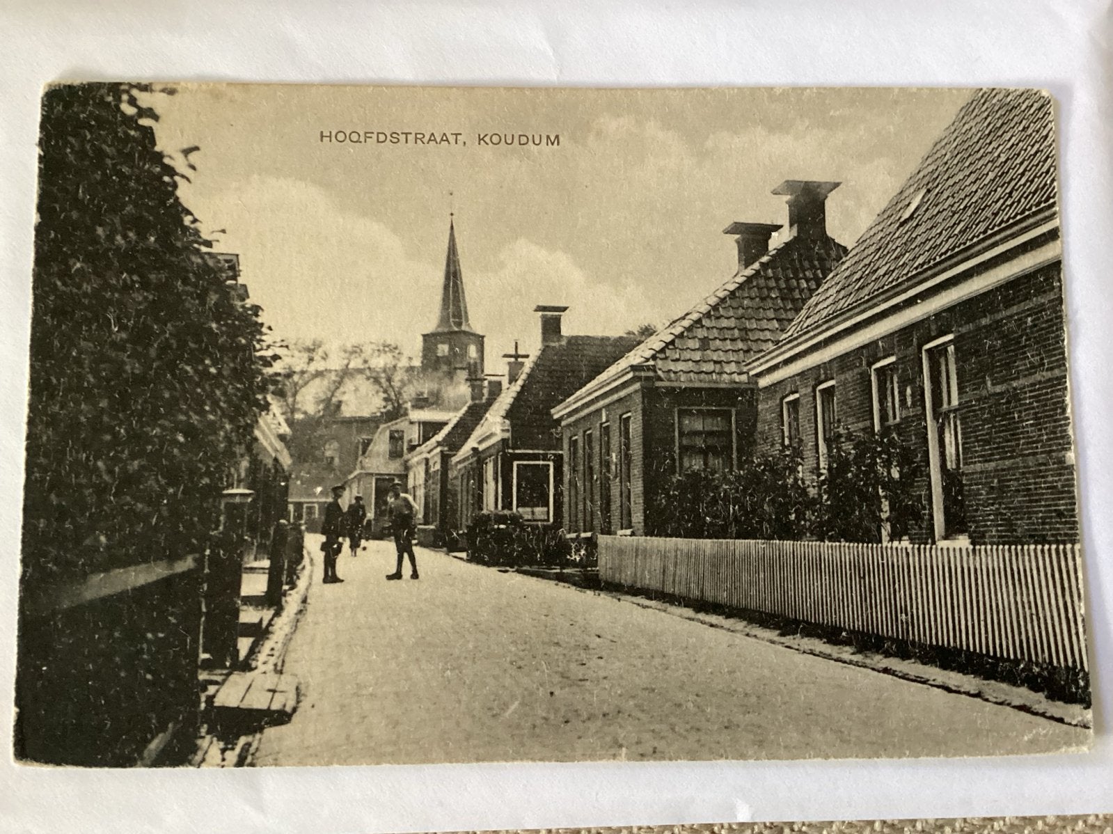 Oude Ansichtkaart Hoofdstraat Koudum - Voor 1920, Verzamelen, Ophalen of Verzenden, Voor 1920, Ongelopen, Friesland