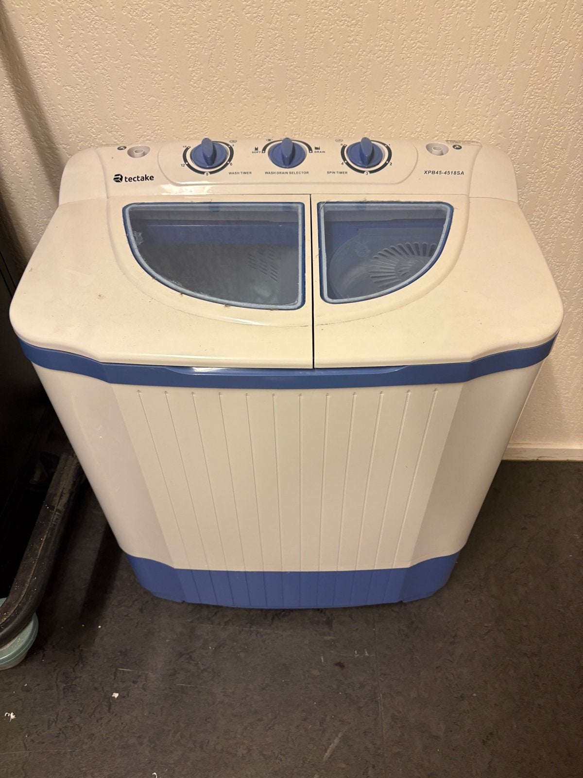 Tectake Mini Wasmachine - Compact en Draagbaar, Ophalen, Minder dan 85 cm, Minder dan 4 kg, Bovenlader