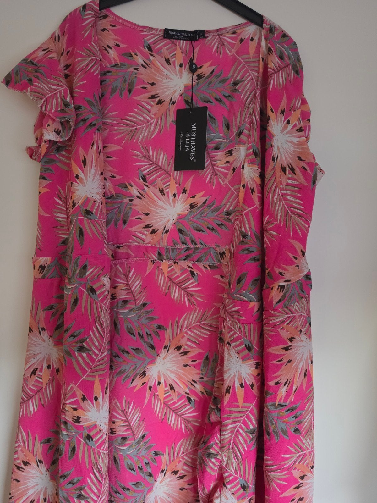 NIEUW Mooie Roze Wikkeljurk van Musthaves by Elja Maat L/XL, Maat 42/44 (L), Musthaves by Elja, Nieuw, Ophalen of Verzenden