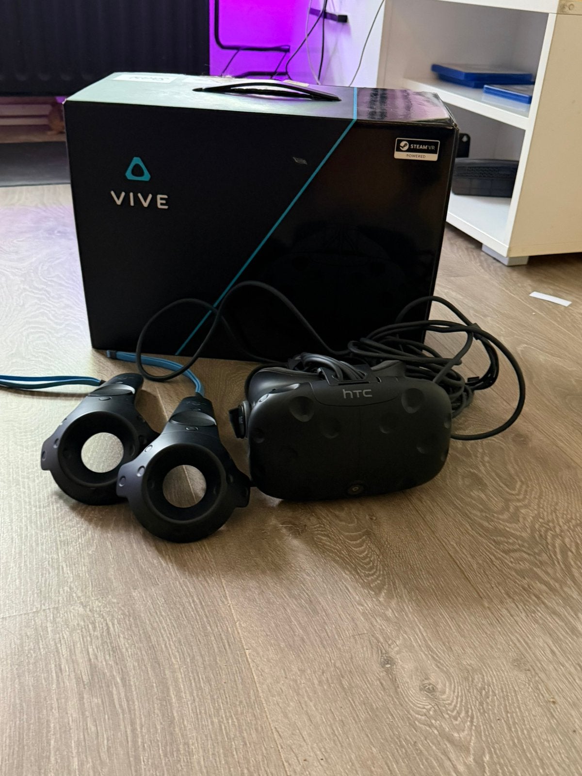 HTC Vive VR-set, Spelcomputers en Games, Virtual Reality, Ophalen, Zo goed als nieuw, Pc