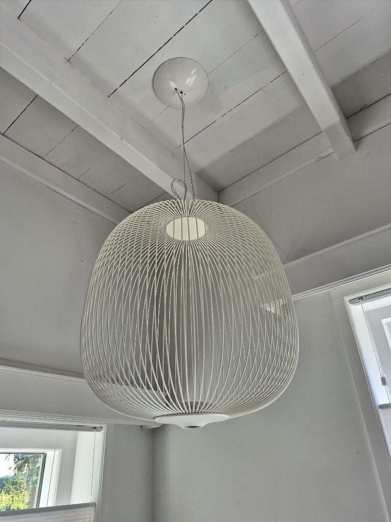 Foscarini Spokes2 hanglamp - Wit design, Ophalen, Design, Modern, Overige fittingen, Zo goed als nieuw