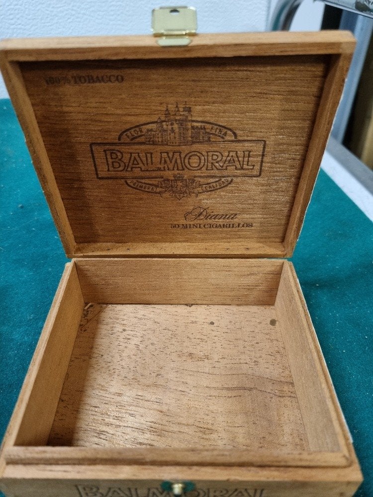 sigarenkistje balmoral hout, Ophalen of Verzenden, 'T Olde Gre-j, Info@toldegrej.nl, Endepoelstraat 20f Didam