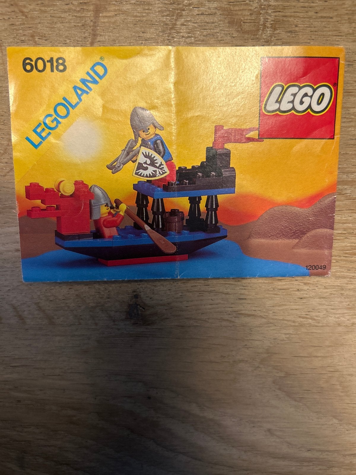 Lego 6018 Ridder Battle Dragon compleet met boekje, Gebruikt, Lego, Ophalen of Verzenden, Compleet