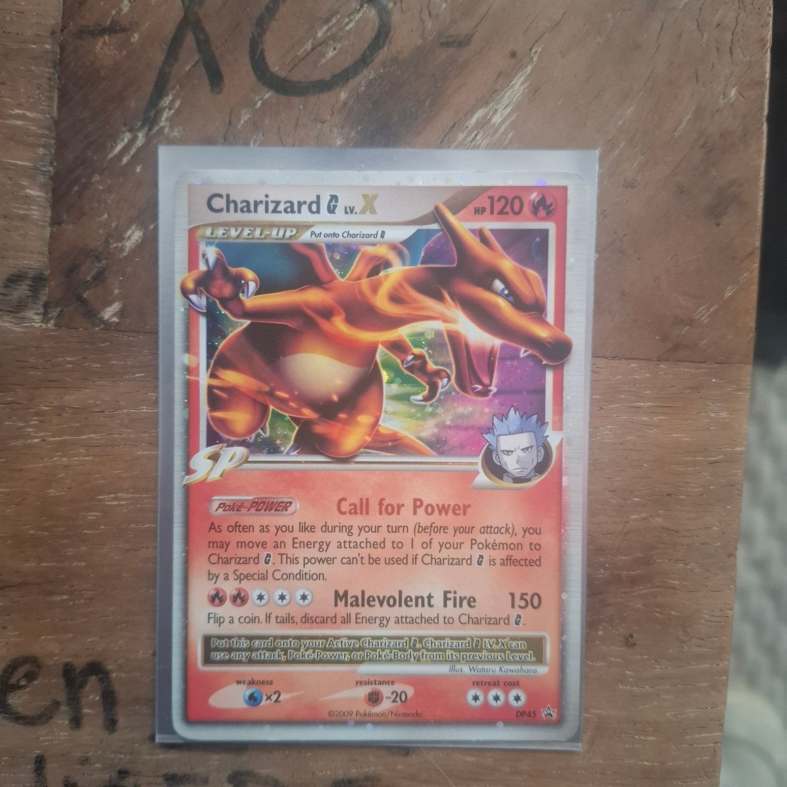 Charizard G LV.X Pokémon Kaart, Ophalen, Zo goed als nieuw, Losse kaart, Foil