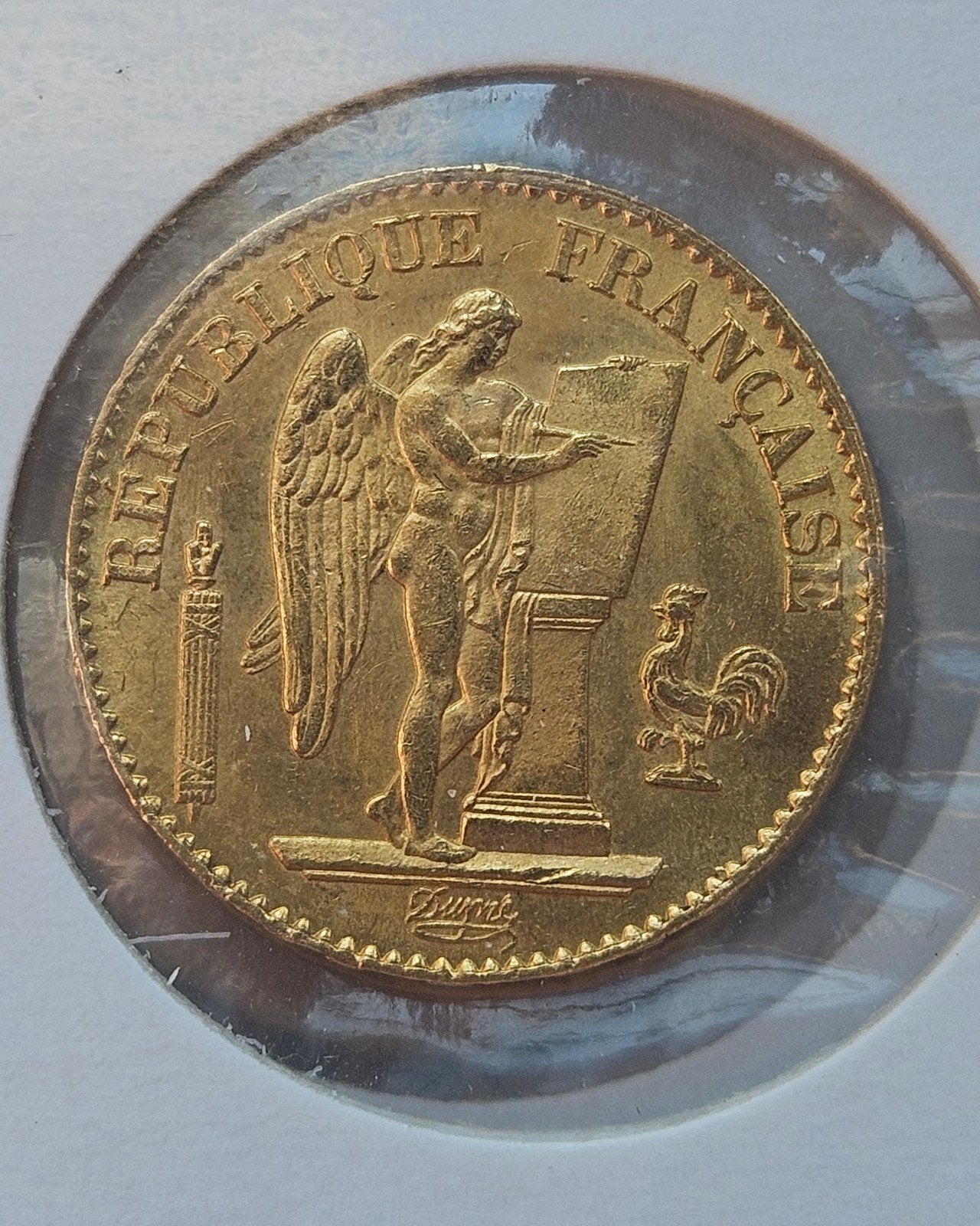 gouden 20 francs 1875, Ophalen of Verzenden