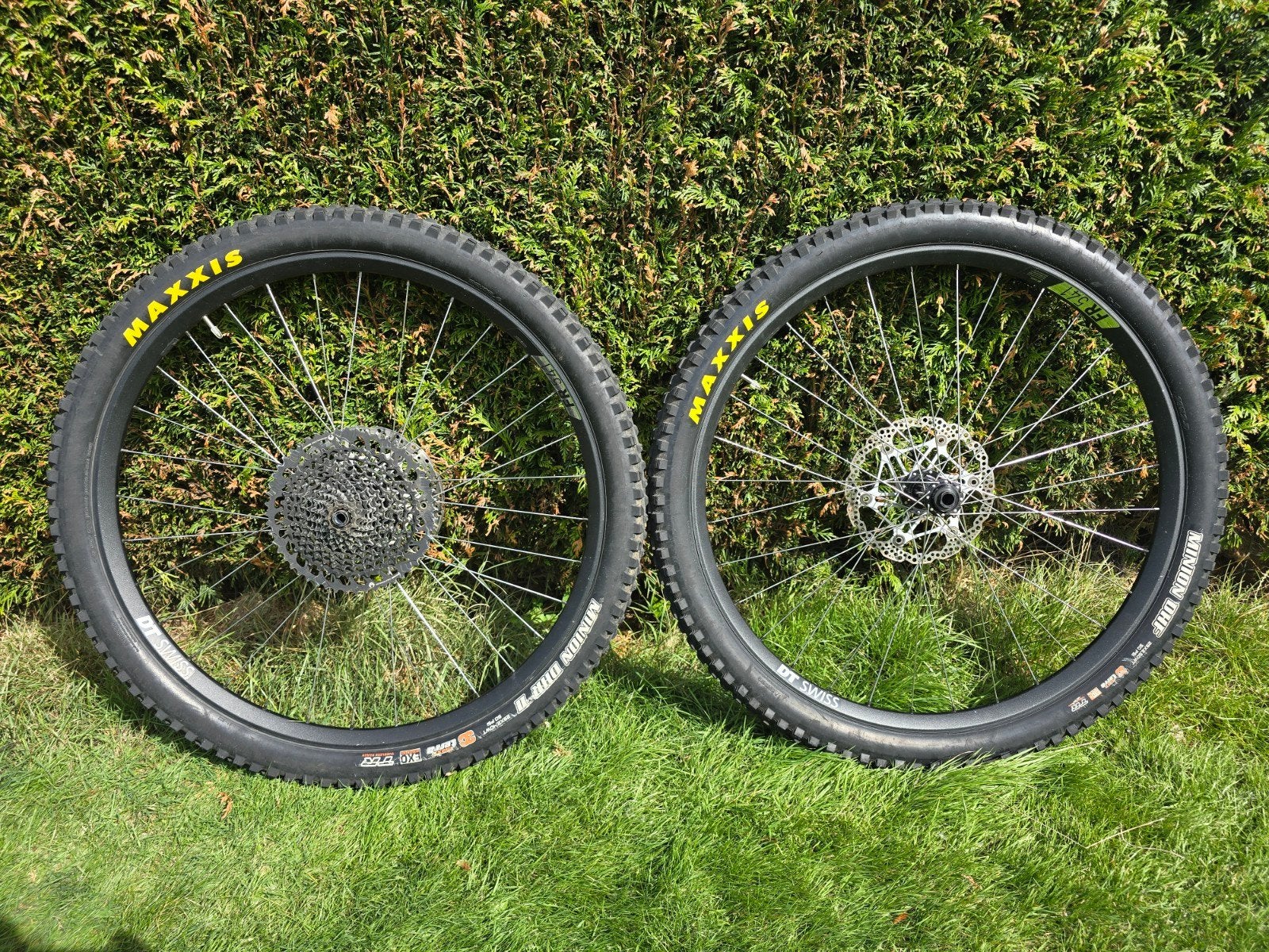 DT Swiss FR541 wielset met acros freehub en maxxis banden, Fietsen en Brommers, Wiel, Gebruikt, Ophalen of Verzenden, Aluminium