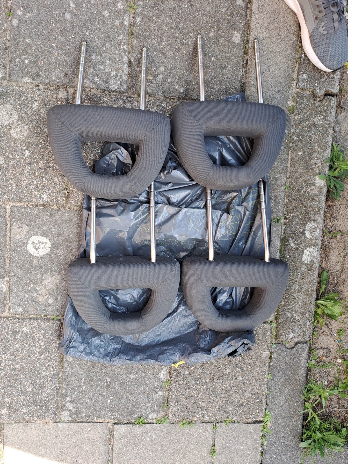 4x VW Lupo hoofdsteunen – Grijs – Complete set, Ophalen of Verzenden