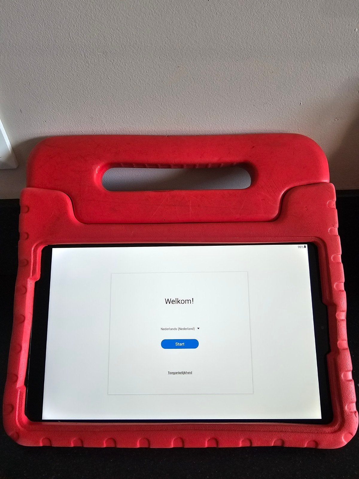 Samsung Galaxy Tab A (2019) met rode beschermhoes, Computers en Software, 10 inch, Ophalen of Verzenden, Zo goed als nieuw, Samsung