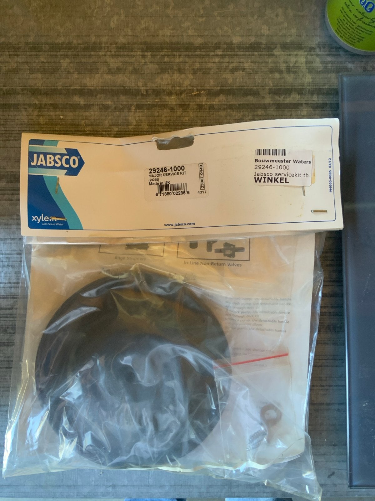 JABSCO 29246-1000 Servicekit tb WINKEL, Watersport en Boten, Ophalen of Verzenden, Nieuw, Kombuis en Sanitair