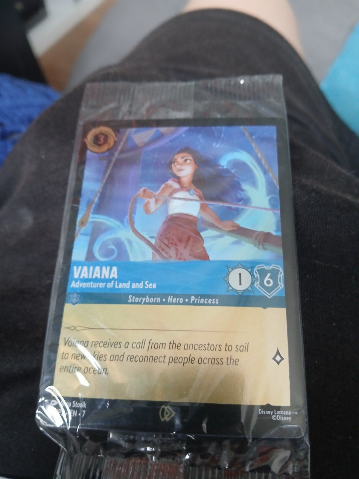 Disney Lorcana Vaiana kaart in originele verpakking, Ophalen of Verzenden, Nieuw, Losse kaart, Foil
