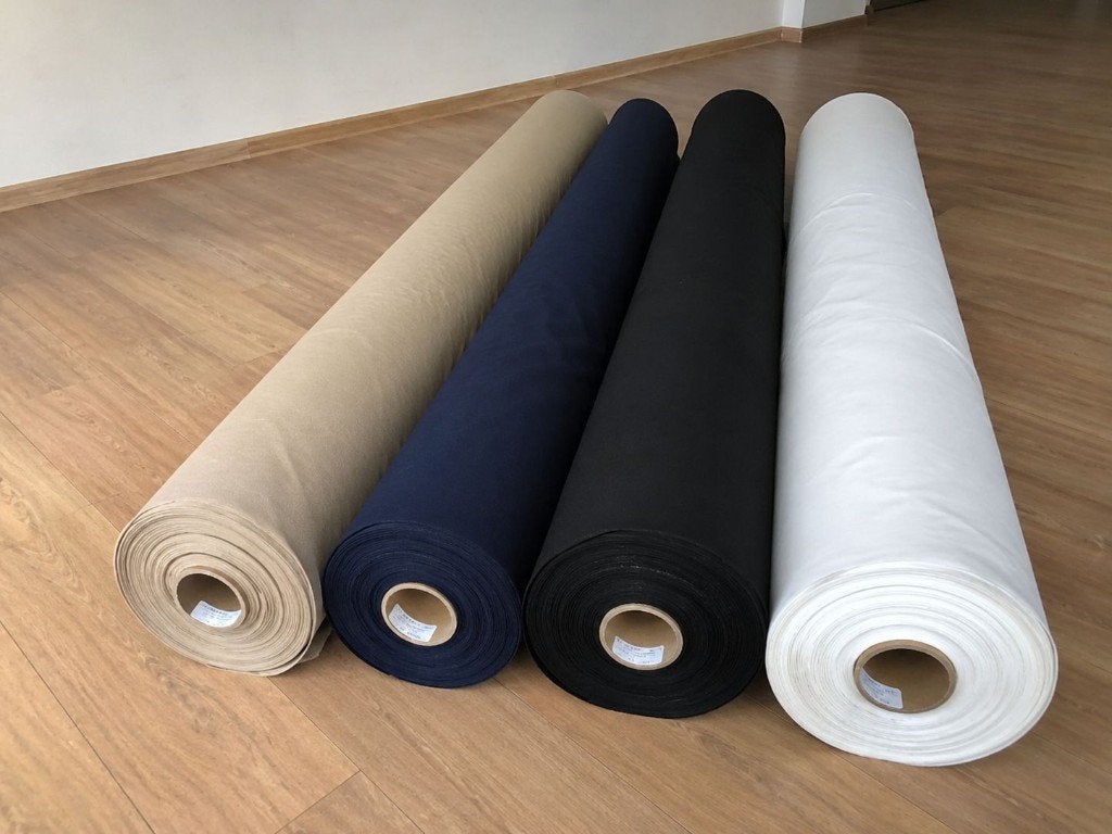 punta de luxe stof 4 way stretch, ook los te koop, 120 cm of meer, Zwart, Nieuw, Ophalen of Verzenden