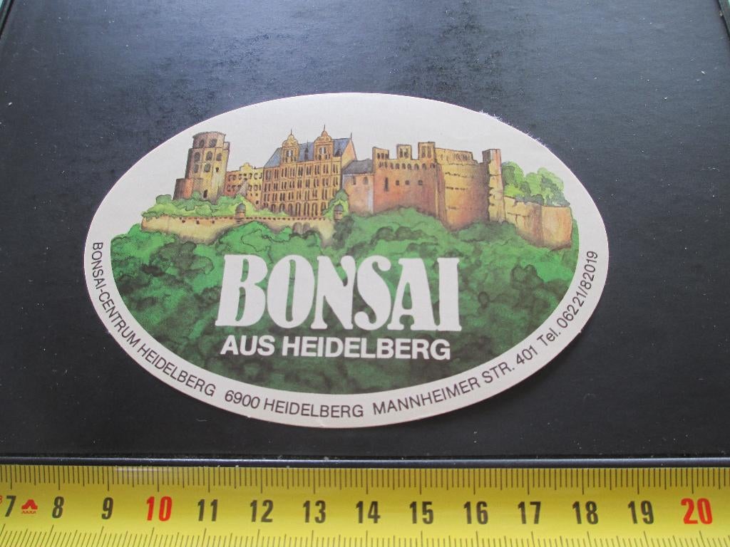 sticker Duitsland BONSAI aus Heidelberg, Ophalen, Zo goed als nieuw