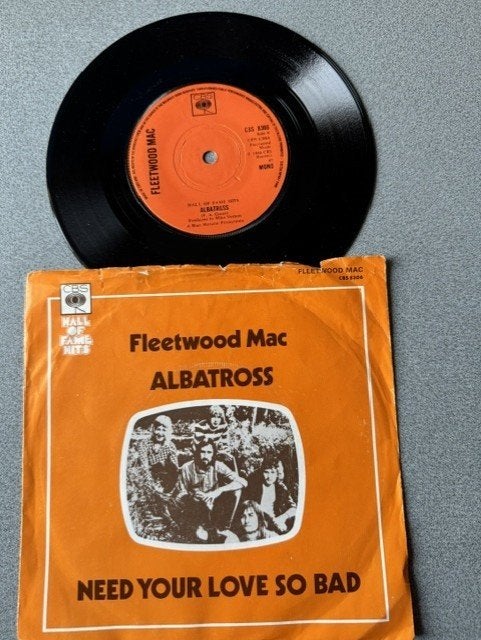 FLEETWOOD MAC - albatross 7 INCH SINGLE 1972 UK, Gebruikt, 7 inch, Ophalen of Verzenden, Fotohoes