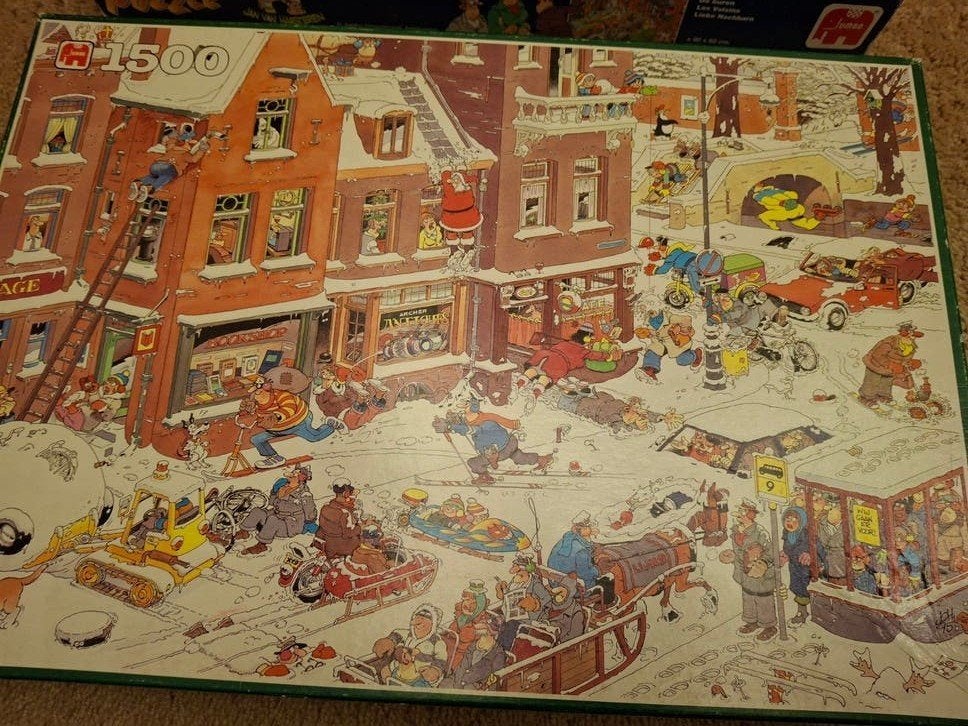 Jan van Haasteren Puzzels 1500 stukjes, Ophalen, Meer dan 1500 stukjes, Gebruikt, Legpuzzel
