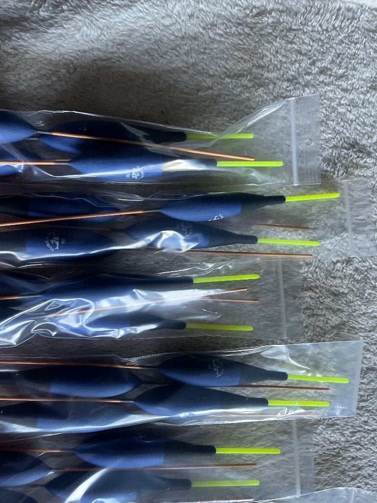 adv 93a / NIEUW set 28 dobbers TUBERTINI 12gr, Watersport en Boten, Ophalen of Verzenden, Nieuw, Dobber of Lood