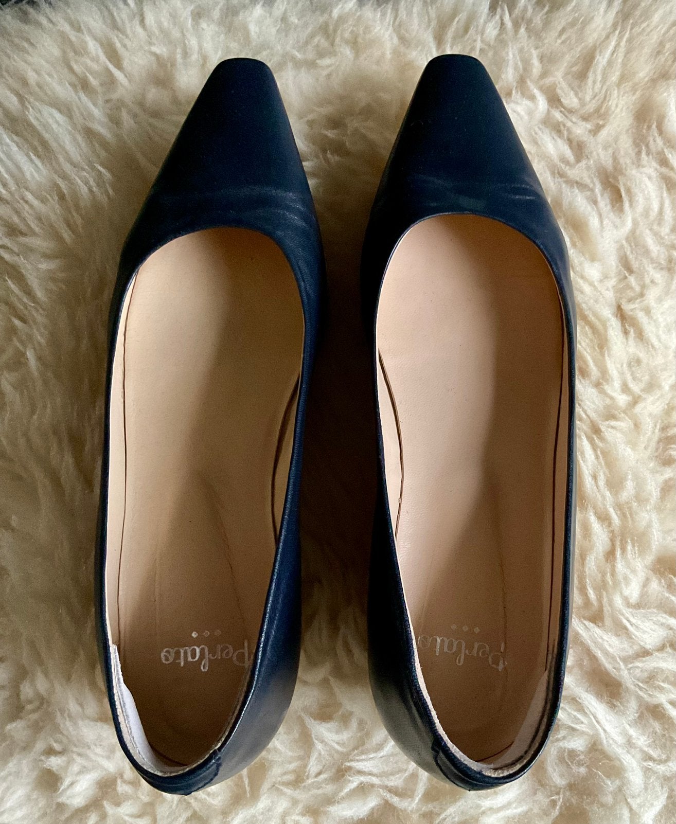 Pumps met lage hak Perlato maat 41 donkerblauw, Pumps, Blauw, Ophalen of Verzenden, Zo goed als nieuw