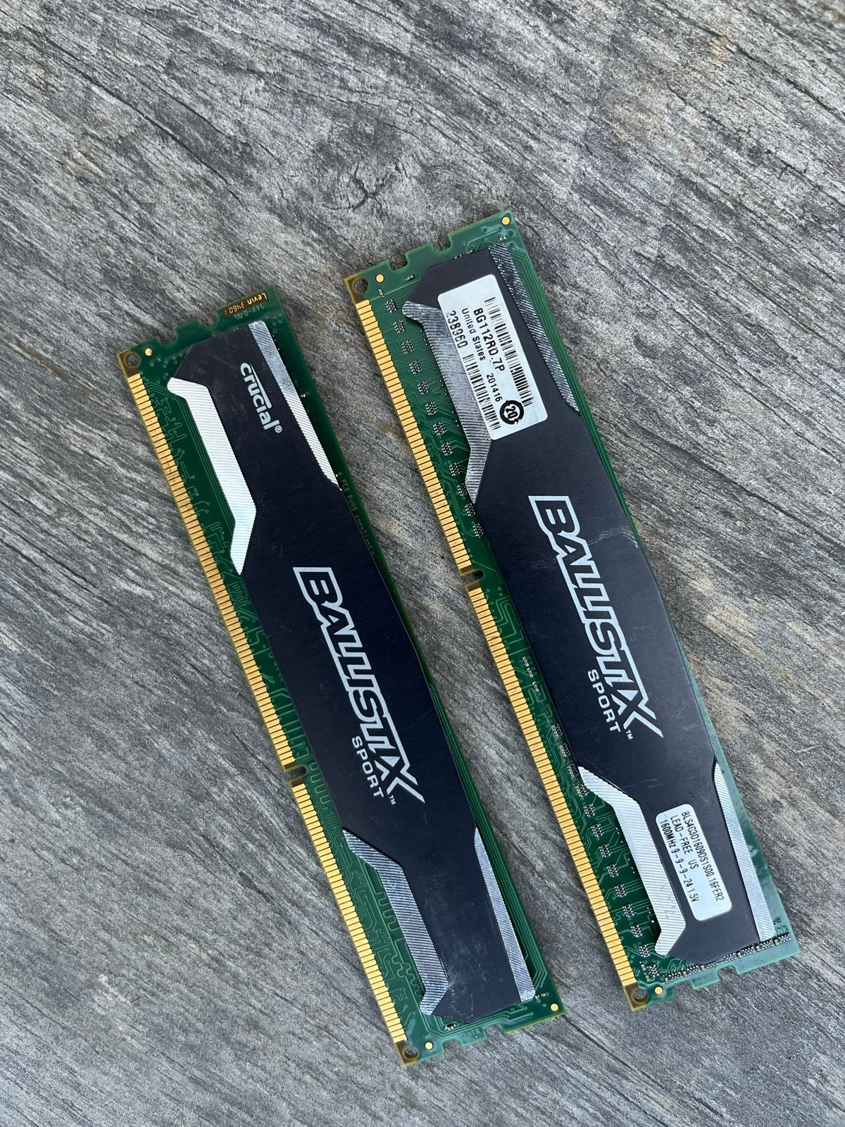 Crucial Ballistix Sport 8GB DDR3 RAM (2x4GB) 1600MHz, Computers en Software, RAM geheugen, Gebruikt, Server, 8 GB, DDR3