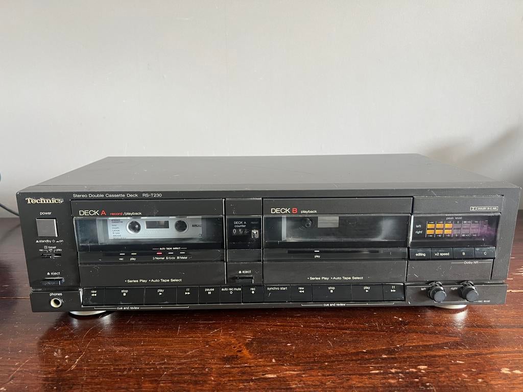 Technics RS-T230 Stereo Double Cassette Deck, Audio, Tv en Foto, Cassettedecks, Ophalen of Verzenden, Dubbel, Overige merken, High speed dubbing