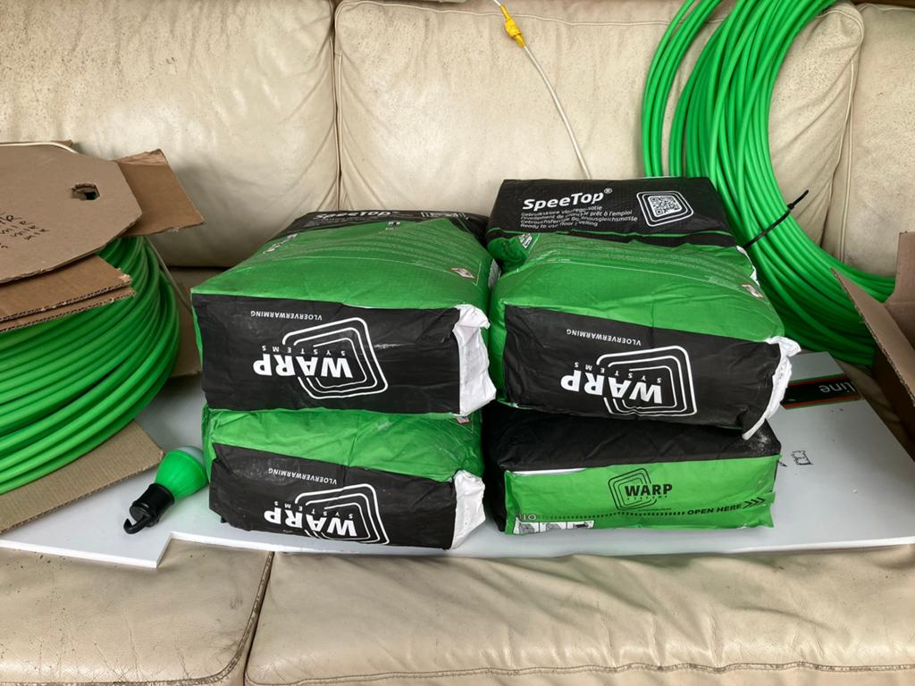 Warp speetop egaline + 300 mtr buis, Ophalen, Minder dan 30 cm, Overige typen, Minder dan 60 cm