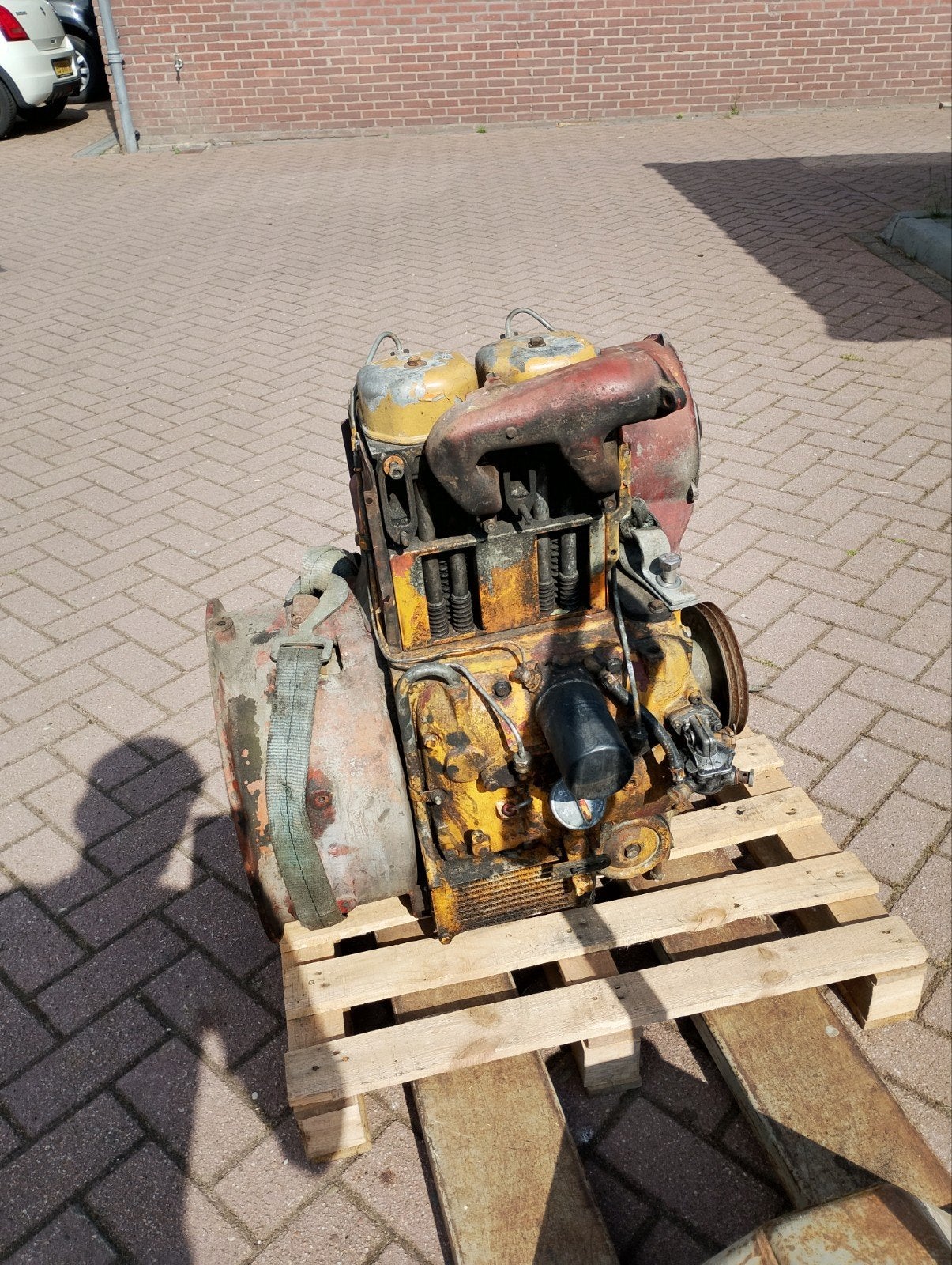 Luchtgekoelde  Deutz 2 cilinder f2l912  met mankement, Ophalen, Gebruikt, Dieselmotor