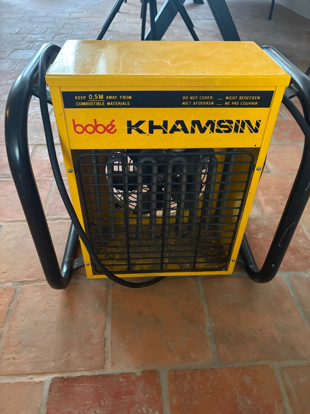 Bobe Khamsin elektrische kachel - Krachtige verwarming, Ophalen, 30 tot 80 cm, Gebruikt, Kachel