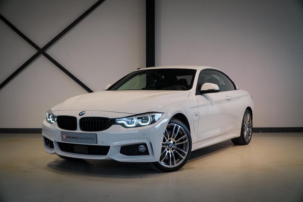 BMW 4-serie Cabrio 440i xDrive M-Sport | Indiv. Leder | 360, Auto's, BMW, Automaat, 4 stoelen, Wit, Leder