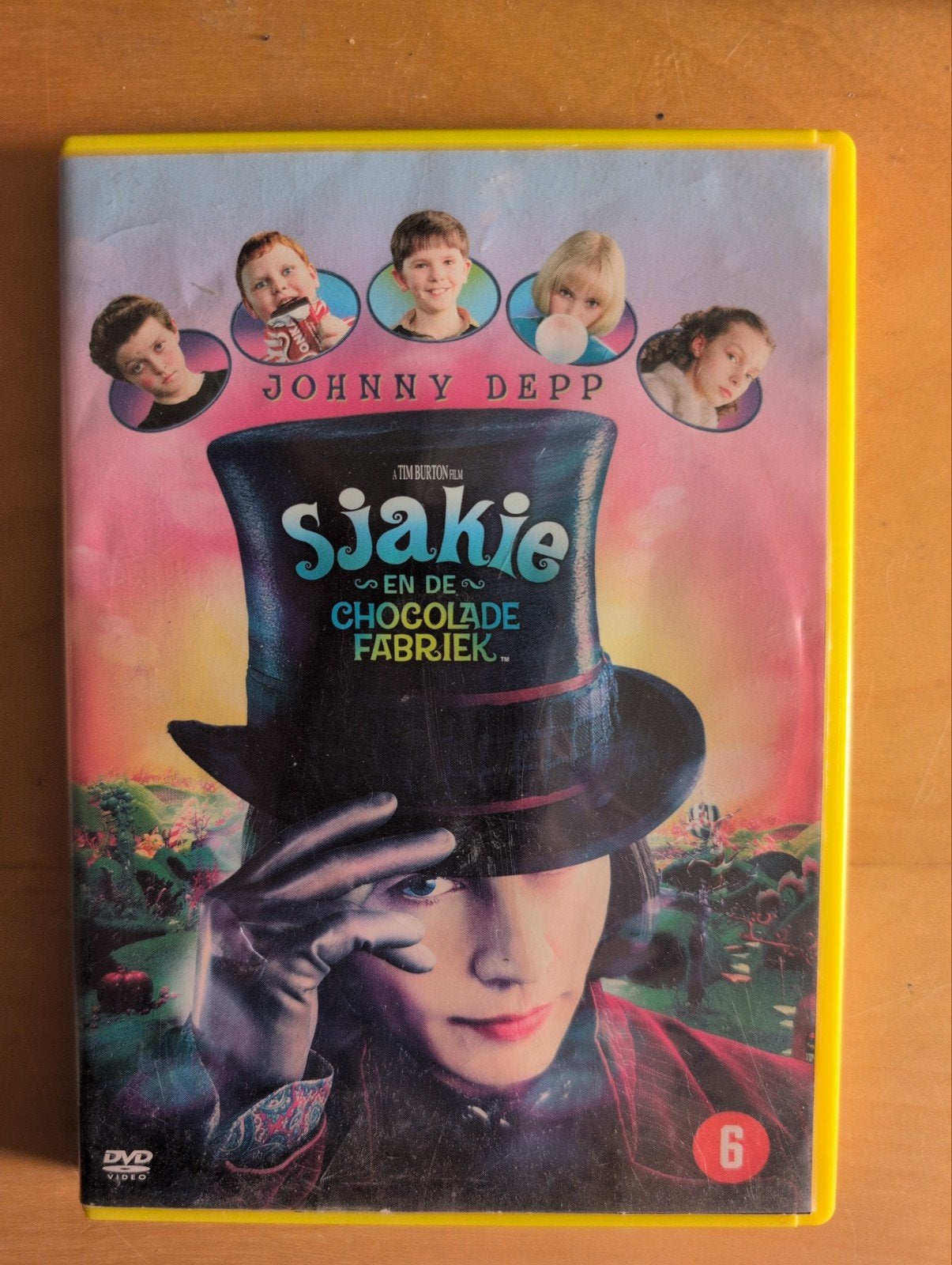 Sjakie en de Chocoladefabriek DVD - Johnny Depp, Alle leeftijden, Nederlands, Ophalen of Verzenden, Gebruikt
