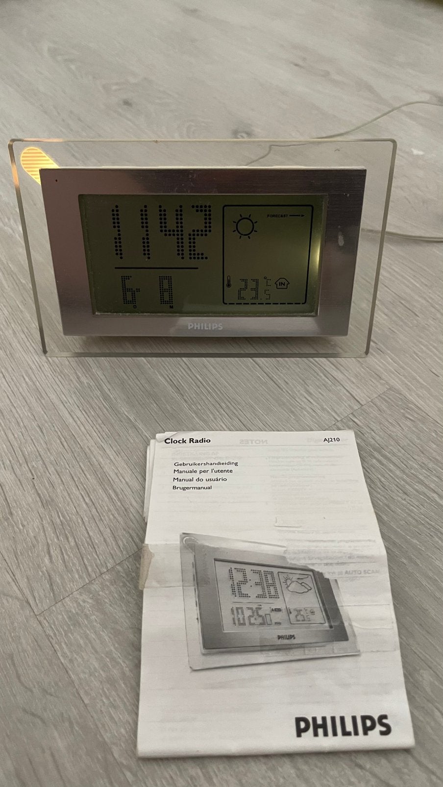 Philips klokradio AJ210, Ophalen of Verzenden, Gebruikt