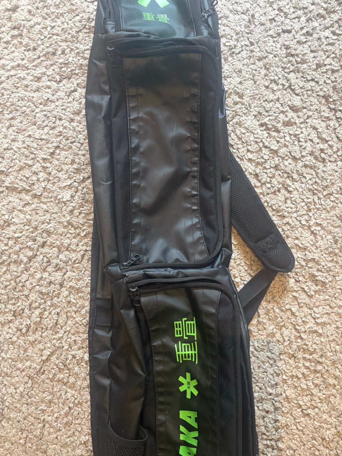 Osaka Hockeytas - Zwart met Groene Details, Verzenden, Gebruikt, Tas