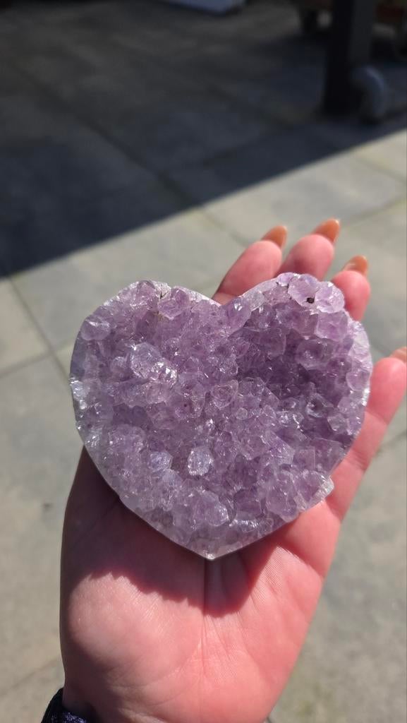 amethist hart, Verzamelen, Mineralen en Fossielen, Ophalen of Verzenden