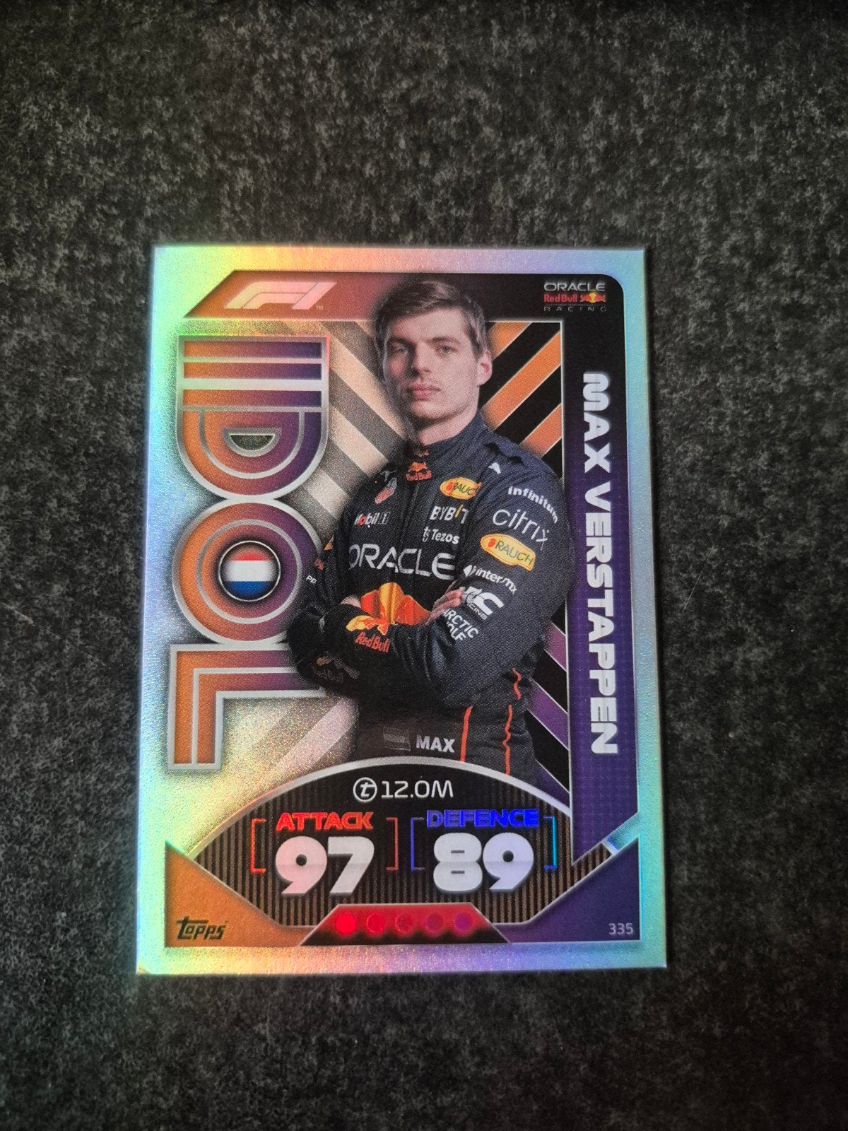 Topps Turbo Attax 2022 F1 Max Verstappen Idol, Ophalen of Verzenden, Zo goed als nieuw, Plaatje