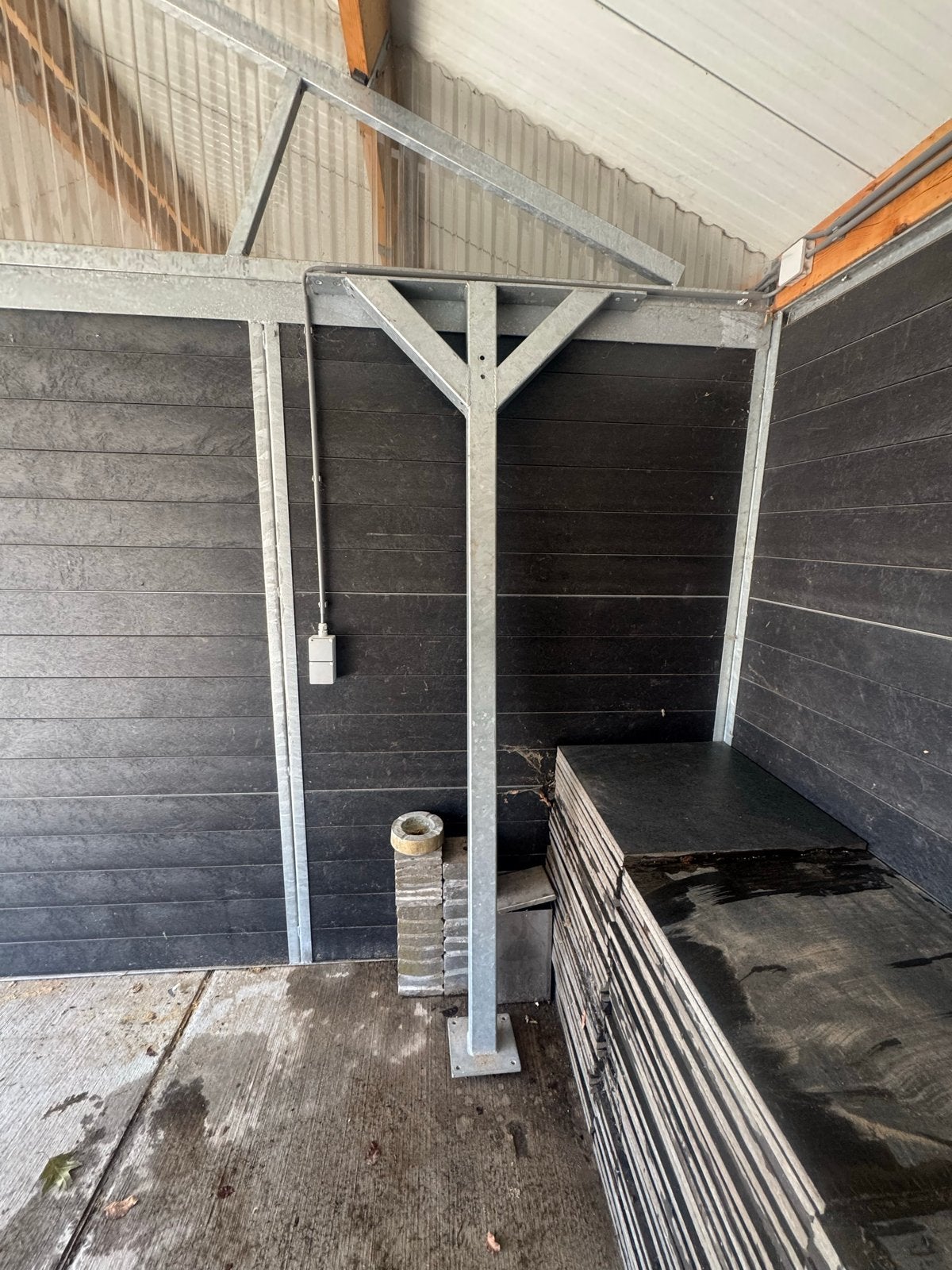 Gegalvaniseerde Stalen Kolom - Bedaf Stallenbouw, Doe-het-zelf en Verbouw, Ophalen, Gebruikt, IJzer