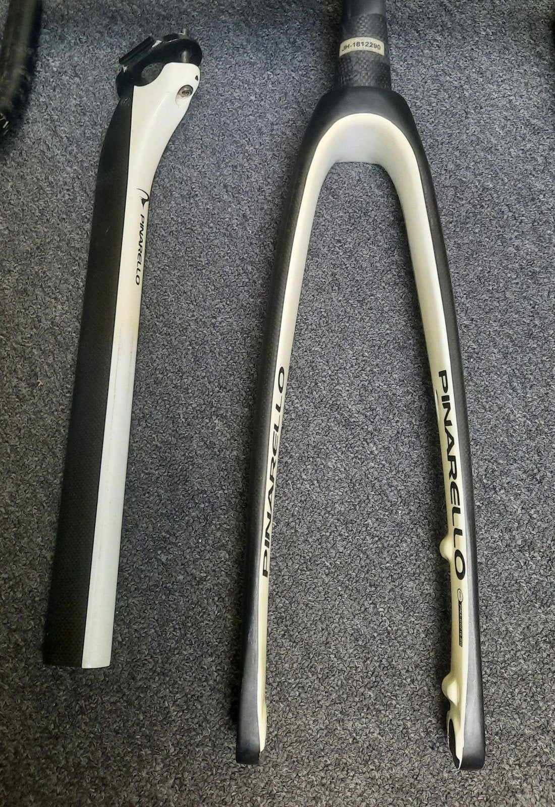 Pinarello F Carbon Disk Vork en Zadelpen. ZGAN!, Fietsen en Brommers, Fietsonderdelen, Gebruikt, Racefiets, Carbon, Pinarello
