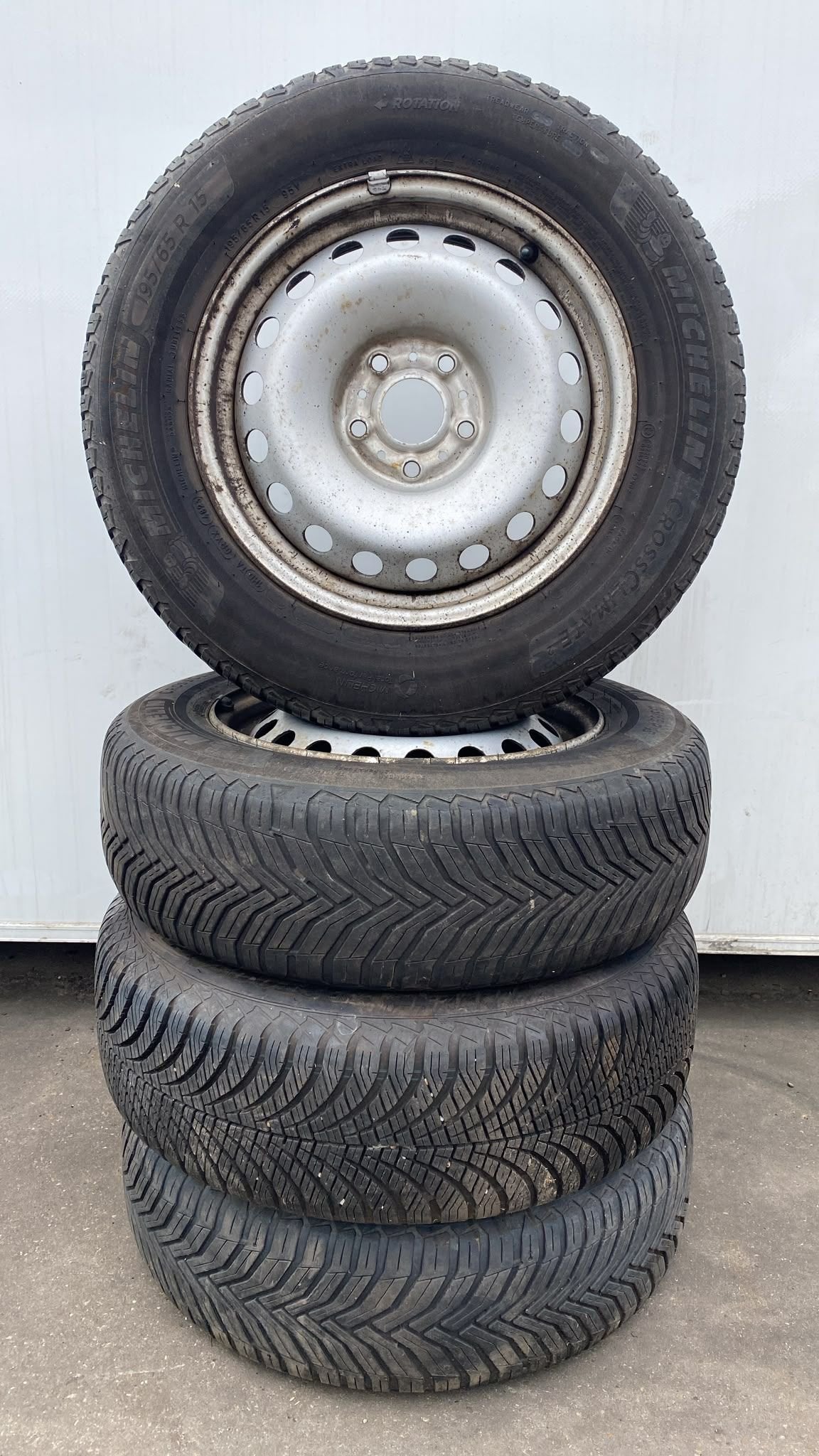 Mercedes-Benz Citan Kangoo Allseason Banden Set 195-65-15 5x, Gebruikt, -, -, Banden en Velgen