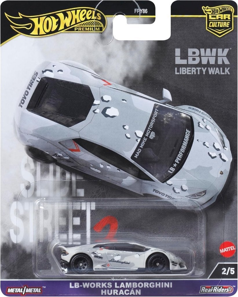 Hot Wheels Premium LB-Works Lamborghini Huracan Slide Street, Ophalen of Verzenden, Nieuw