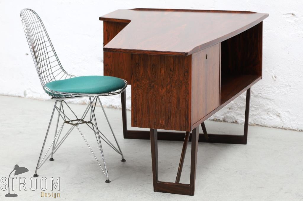 Løvig Boomerang Desk Bureau Tafel Vintage Deens Design Jaren, Ophalen, Gebruikt, Scandinavisch, Hout
