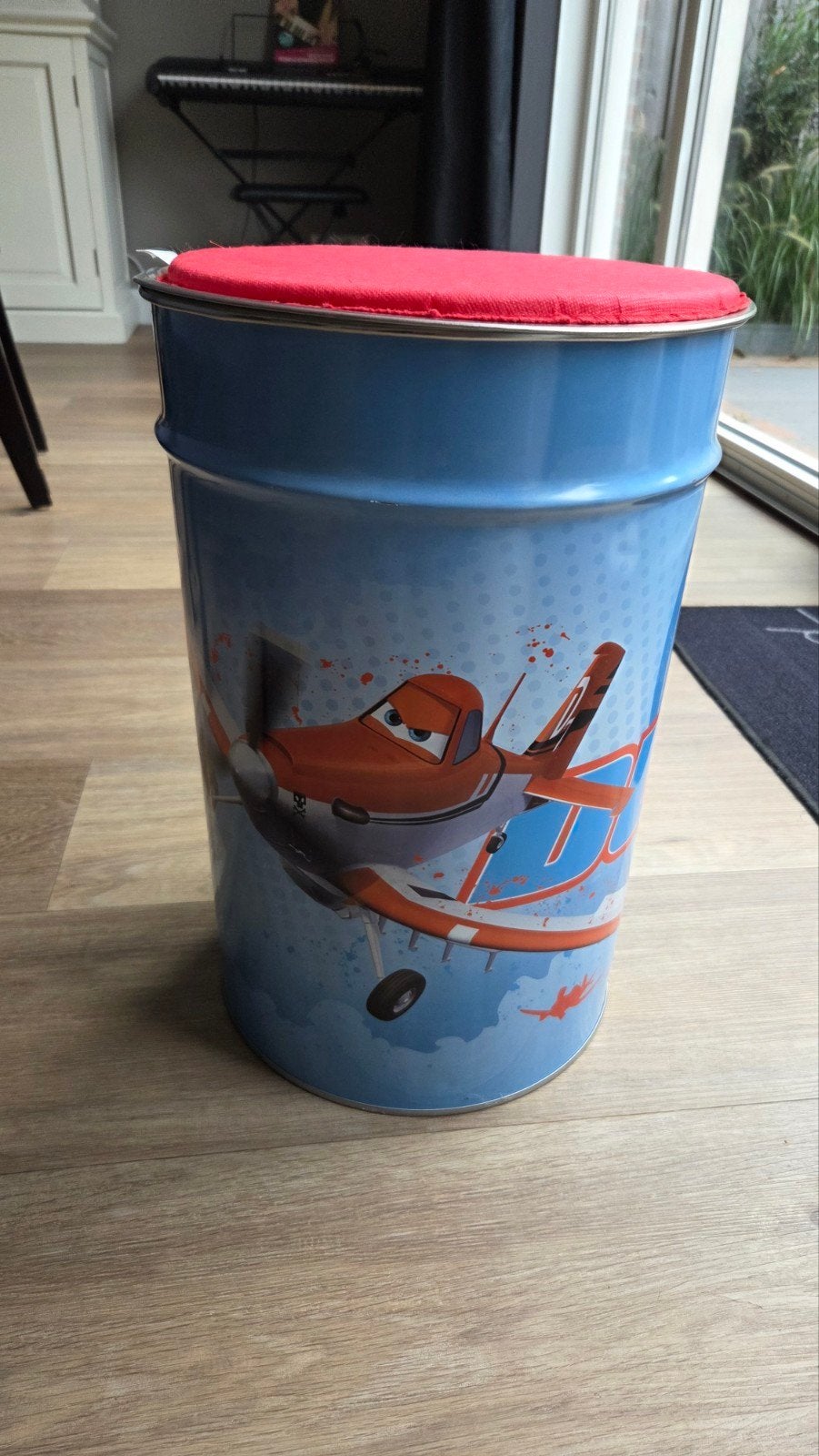 Planes verzamelton met kussen - Dusty Crophopper, Ophalen, Gebruikt, Blauw, Metaal