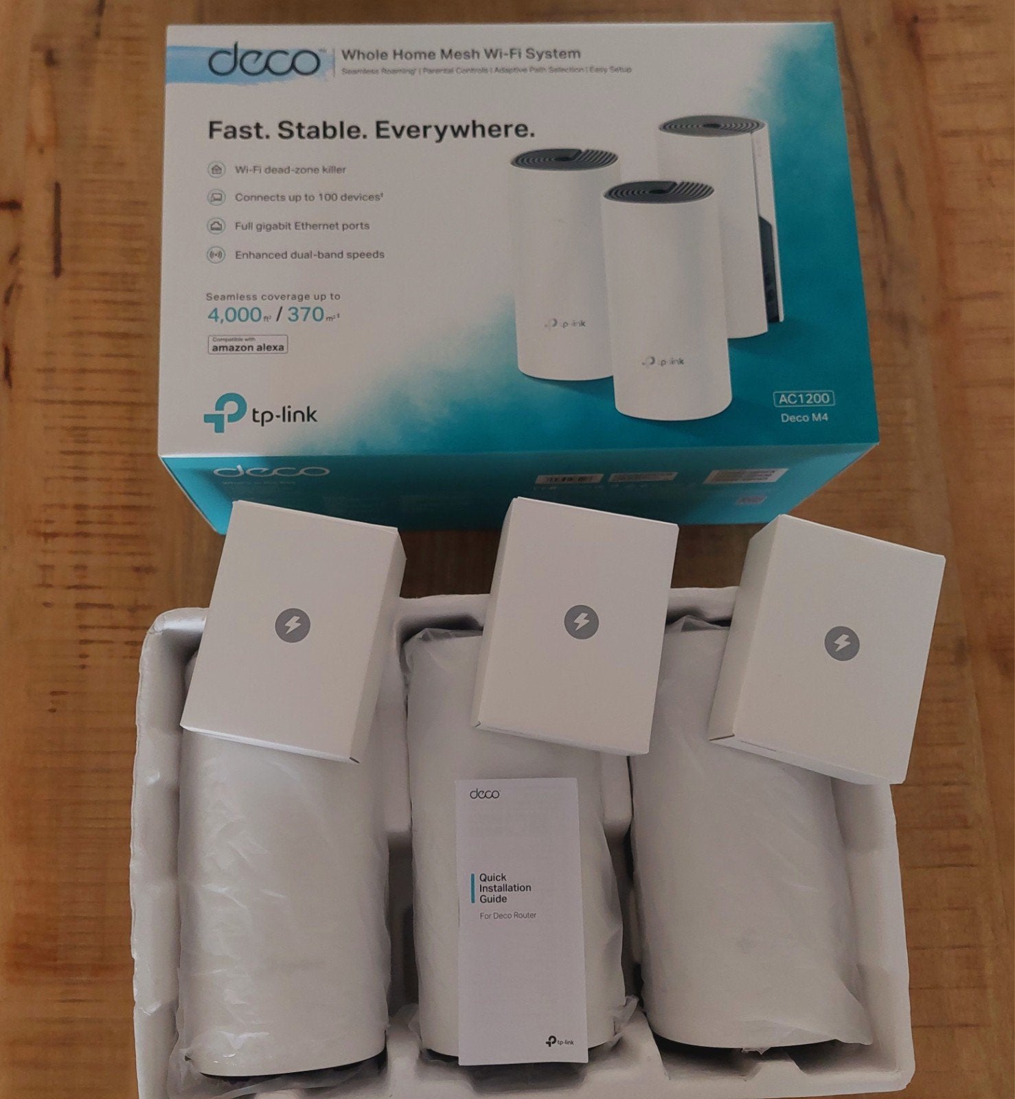 TP-Link Deco M4 Whole Home Mesh Wi-Fi Systeem (3-pack), Ophalen of Verzenden, Zo goed als nieuw, Router, TP-Link