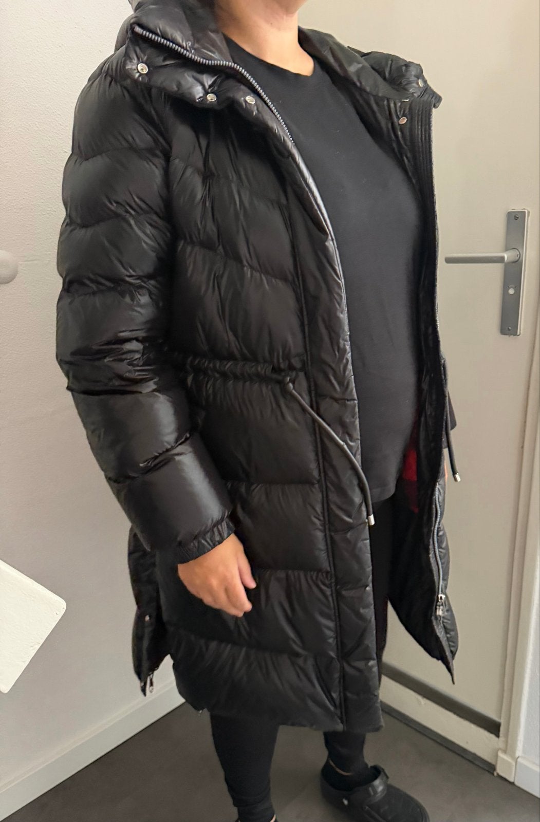 Woolrich Aliquippa Dames Jas Zwart - Maat XL (valt als L), Ophalen of Verzenden, Zo goed als nieuw, Maat 42/44 (L), Zwart
