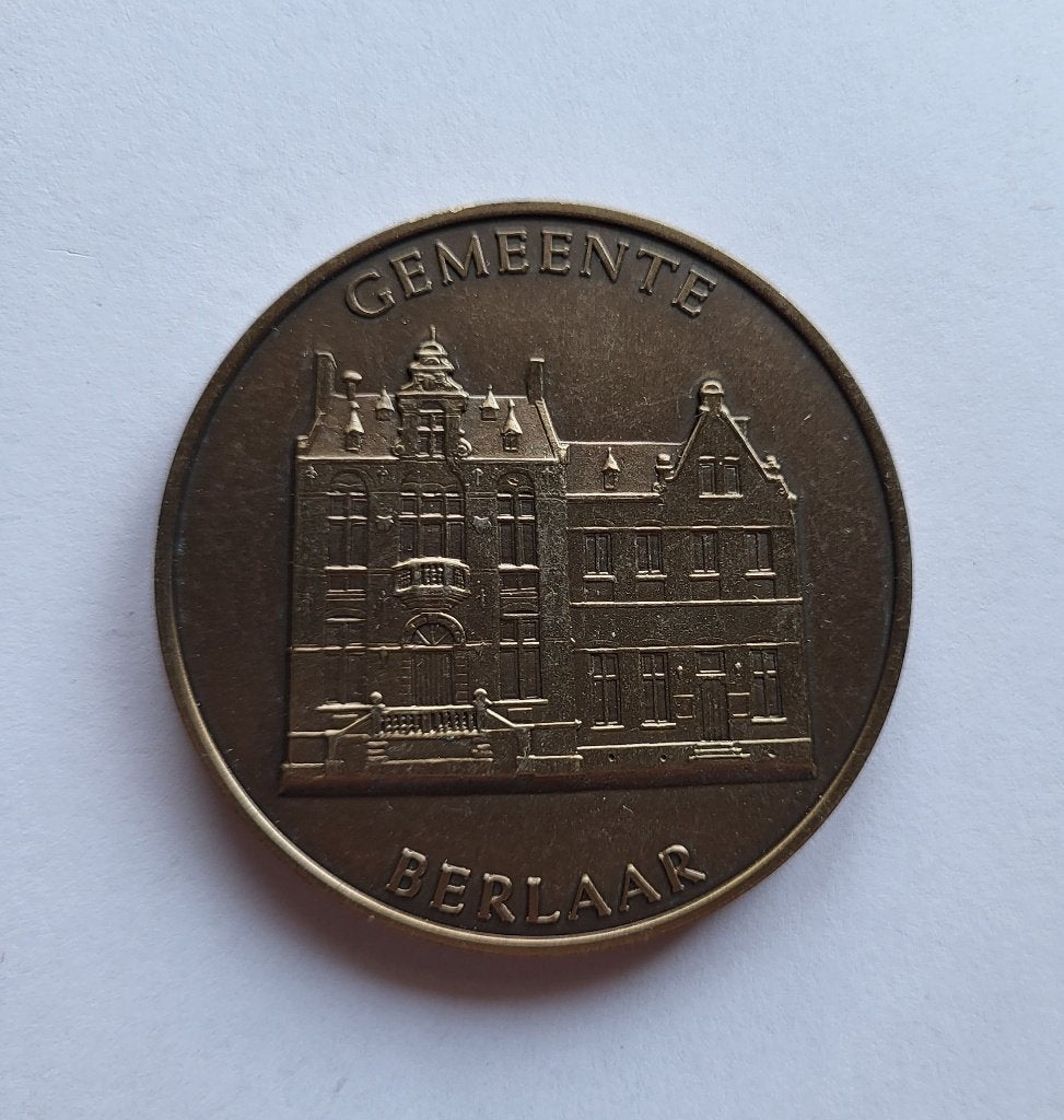 Gemeente Berlaar België 750 Jaar penning, Postzegels en Munten, Penningen en Medailles, Ophalen of Verzenden, Overige materialen