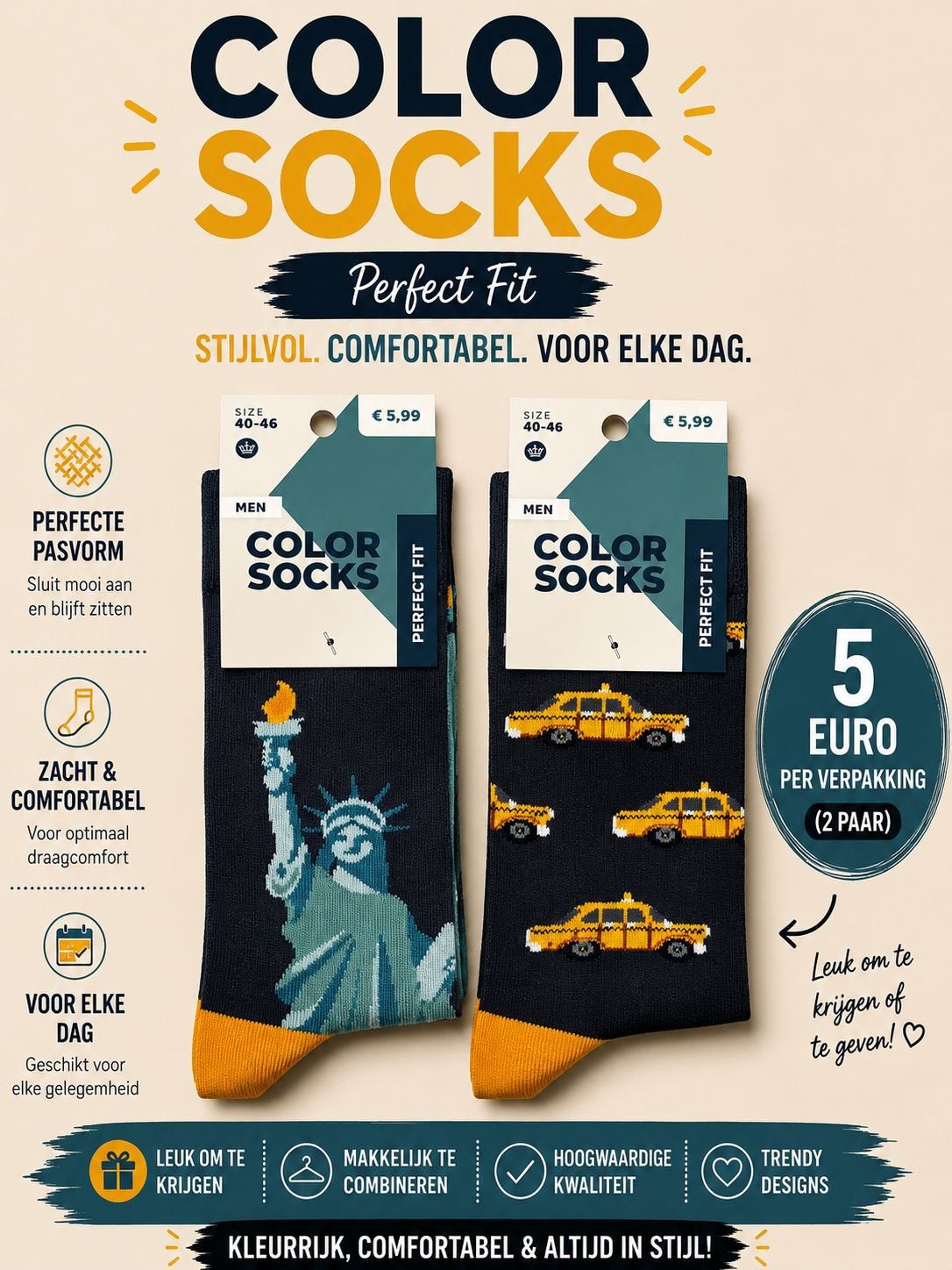 Happy socks, Ophalen of Verzenden, Nieuw, Overige maten, Overige kleuren