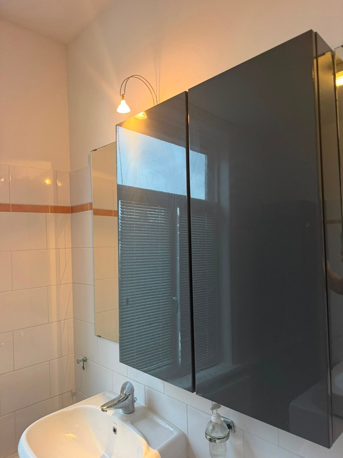 2x IKEA GODMORGON medicijnkast hoogglans grijs, (Half)hoge kast, Minder dan 50 cm, Ophalen of Verzenden, Zo goed als nieuw