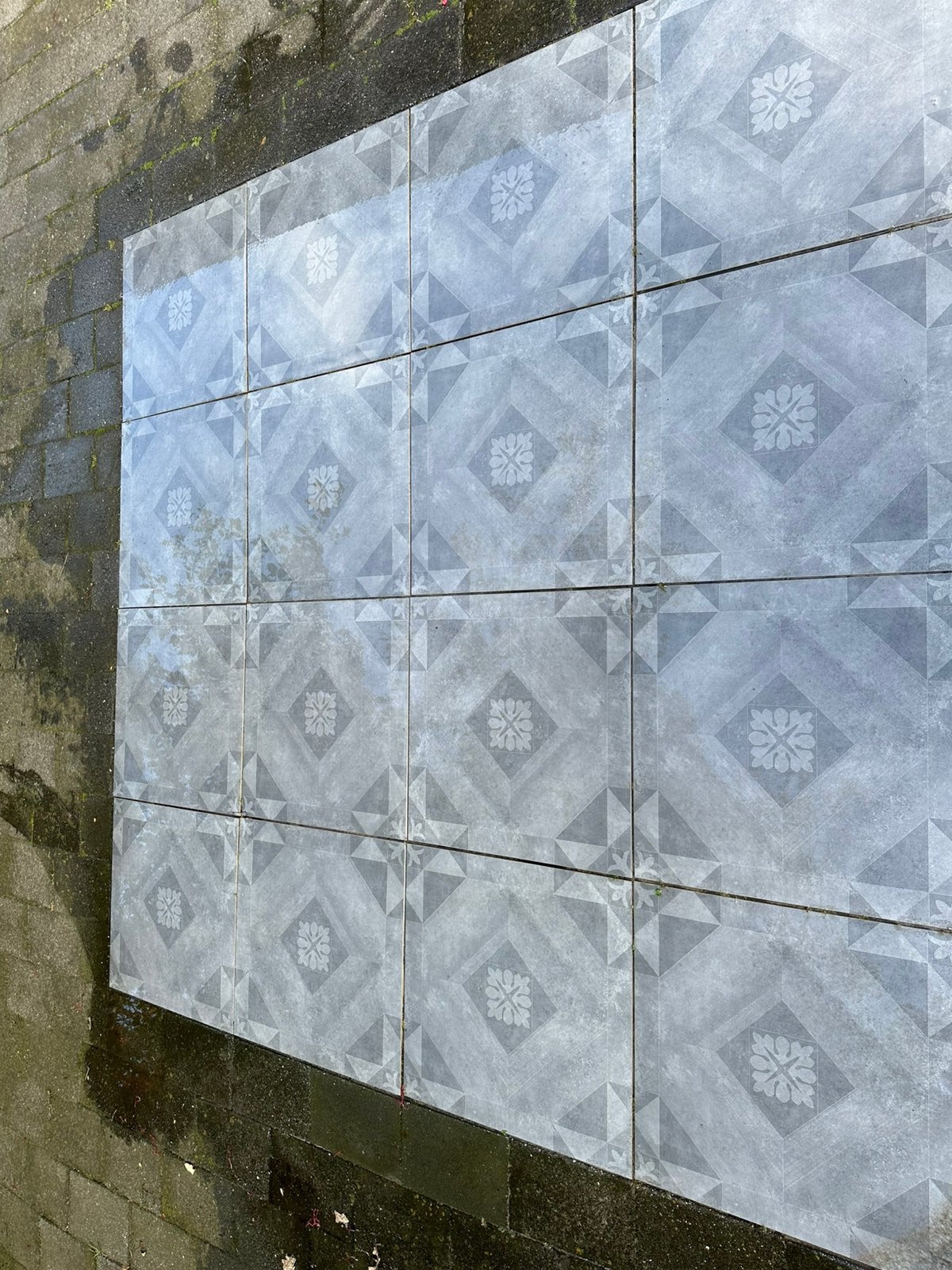 GeoCeramica 60x60 Symbol Block Black, Tuin en Terras, Ophalen, Zo goed als nieuw, Keramiek, Terrastegels