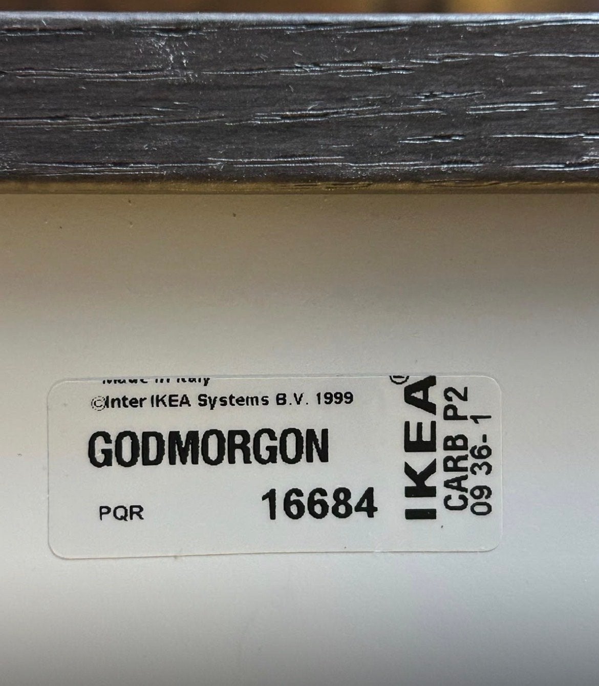 IKEA GODMORGON Kast met 4 glazen plankjes, onbeschadigd, Huis en Inrichting, Ophalen of Verzenden, Zo goed als nieuw