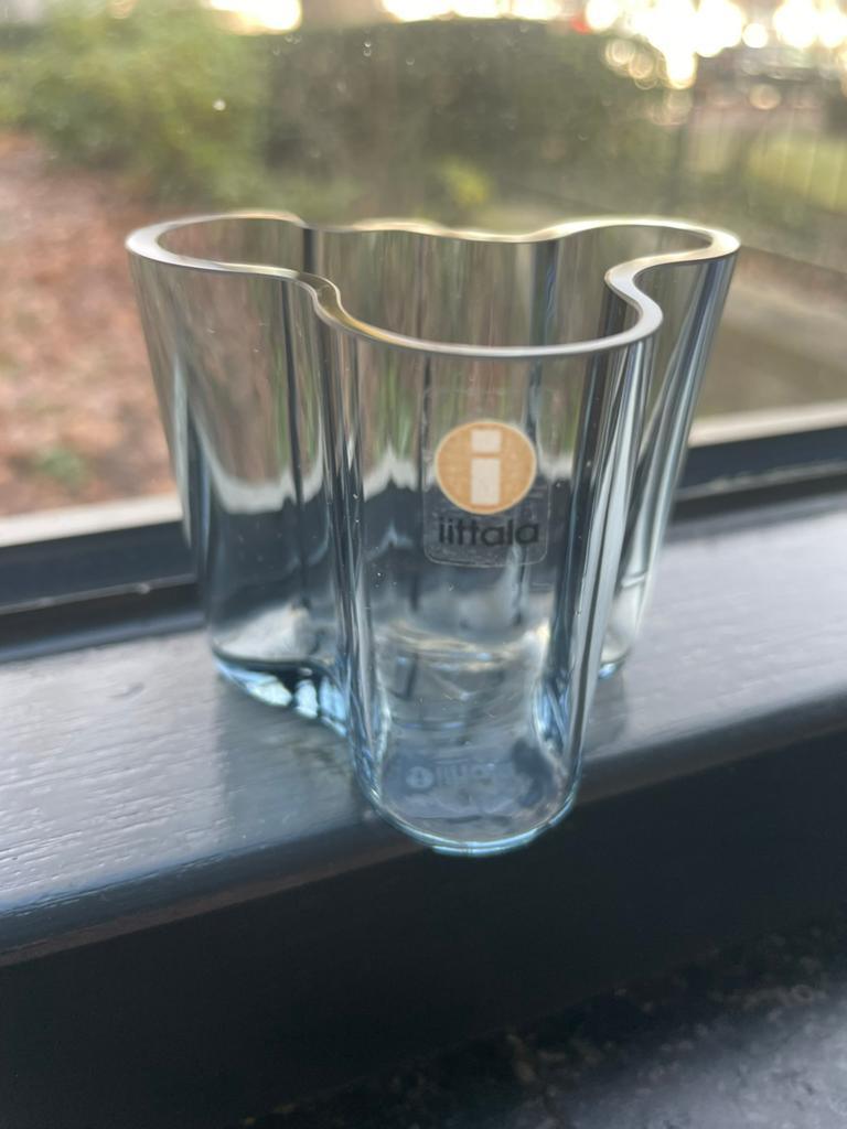 Iittala Alvar Aalto miniatuurvaas, grey, 5,5 cm, Overige kleuren, Ophalen of Verzenden, Minder dan 50 cm, Glas