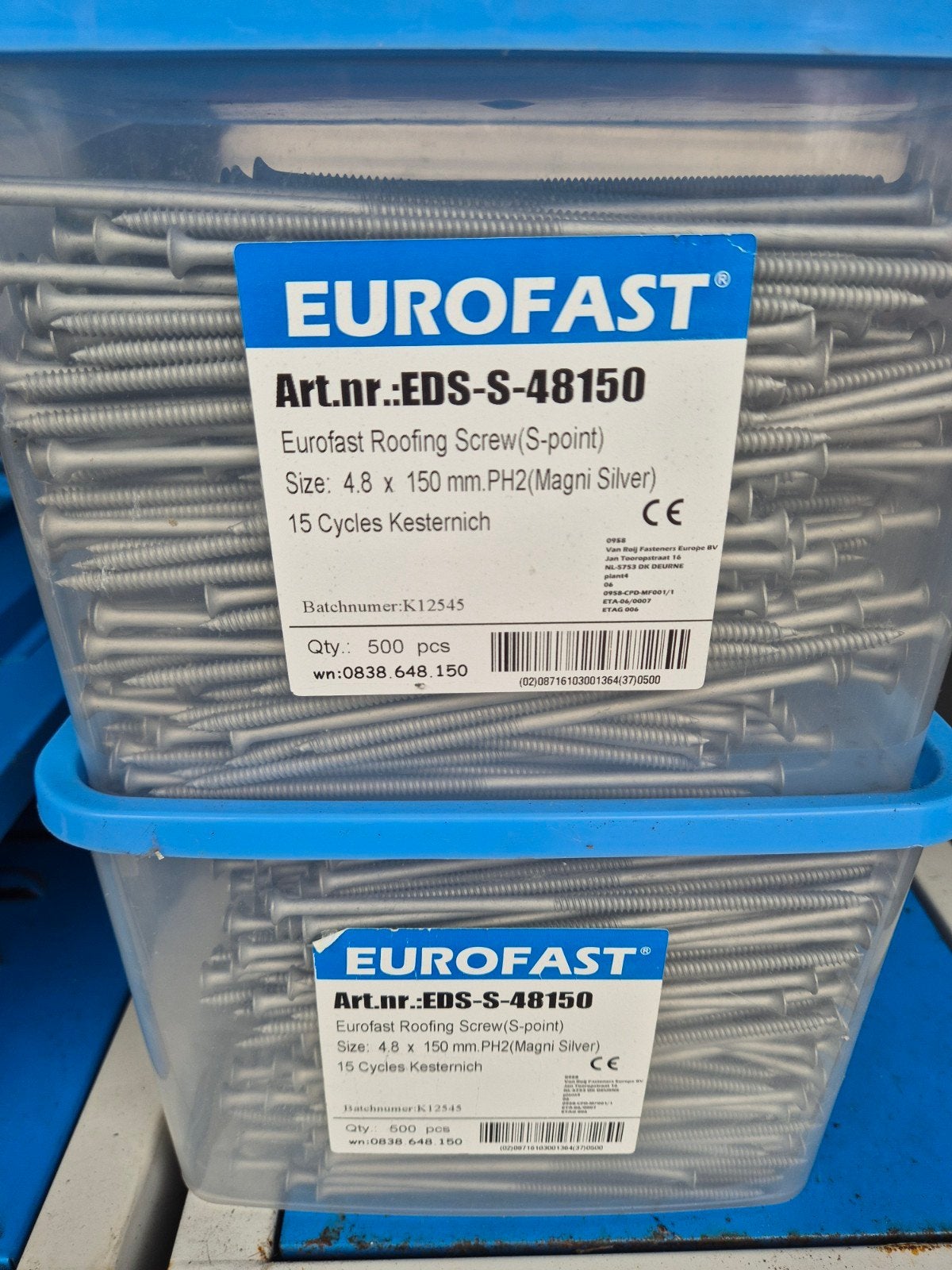 Eurofast Roofing Schroeven S-point 4.8x150mm PH2, Ophalen, Nieuw, 100 tot 250 mm, Schroeven